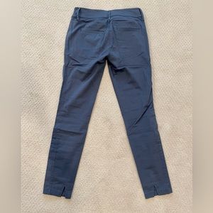 Steel Blue Cropped Pants / Trousers from Loft